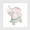 Elephant Ballerina by Rachel Nieman 14" x 14" Framed Wall Art